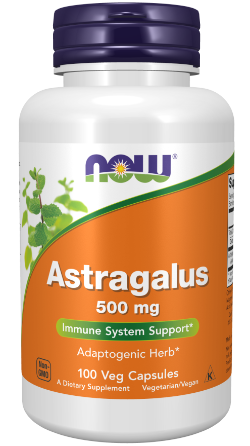 NOW Foods Astragalus 500 mg - 100 Veg Capsules