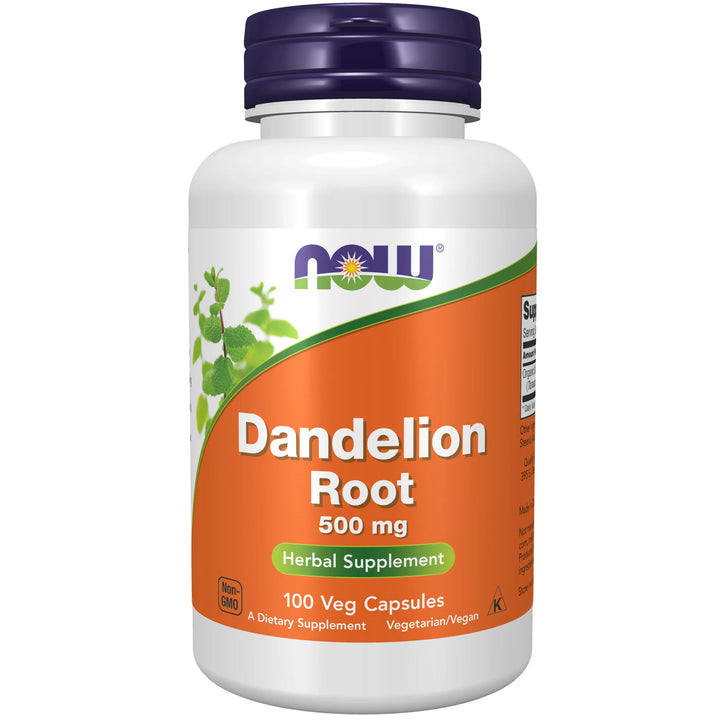 NOW Foods Dandelion Root 500 mg - 100 Veg Capsules