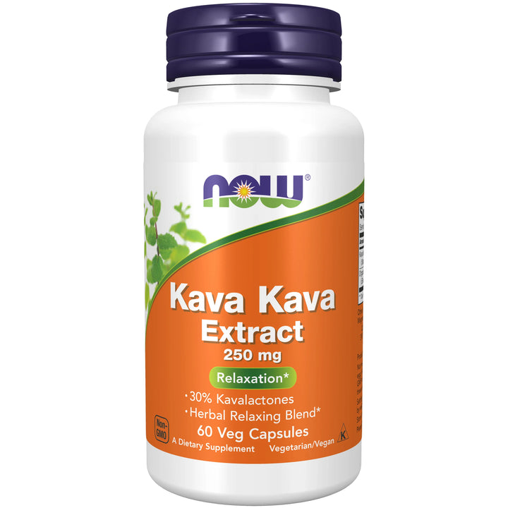 NOW Foods Kava Kava Extract 250 mg - 60 Veg Capsules