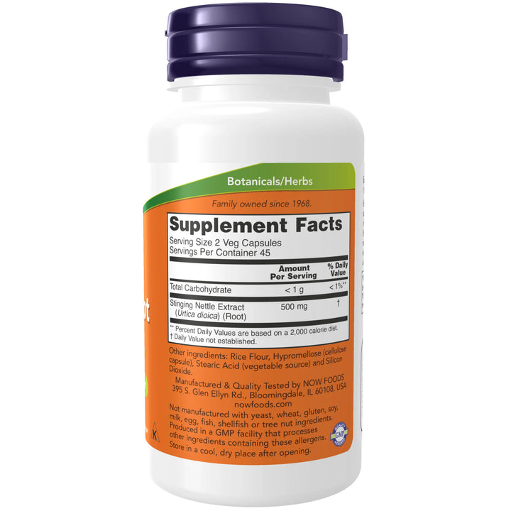 NOW Foods Stinging Nettle Root Extract 250 mg - 90 Veg Capsules