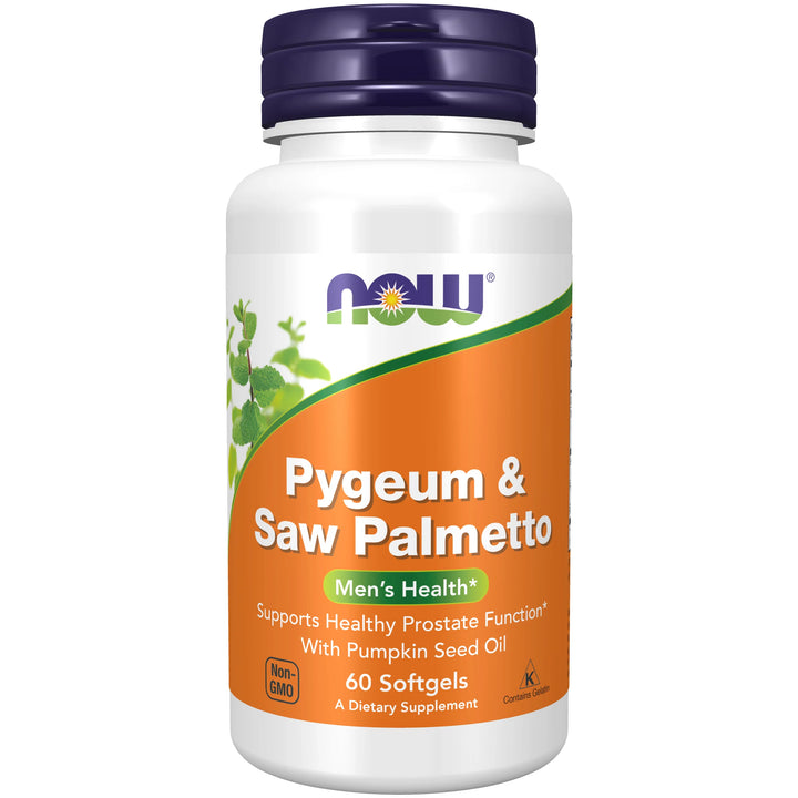 NOW Foods Pygeum & Saw Palmetto - 60 Softgels