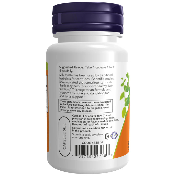 NOW Foods Silymarin, Double Strength 300 mg - 50 Veg Capsules