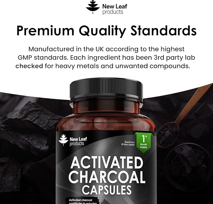 New Leaf Activated Charcoal - 120 Capsules