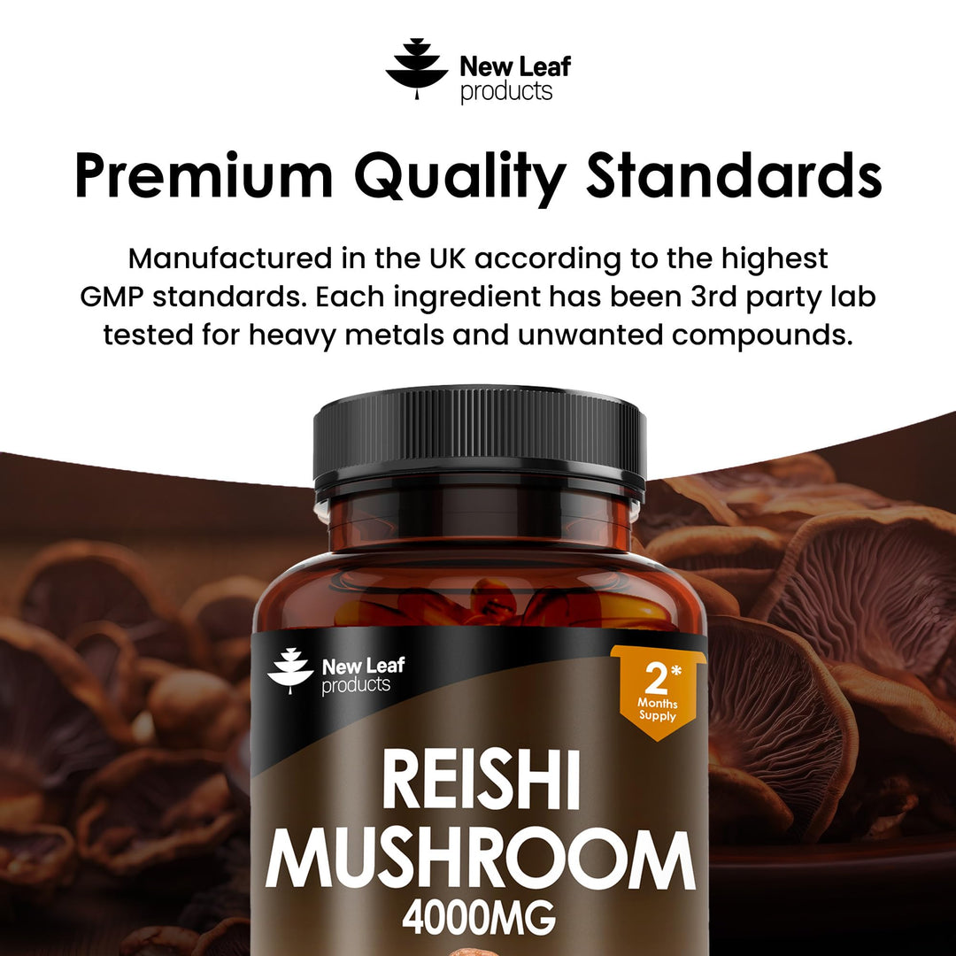 New Leaf Reishi Mushroom - 120 Capsules