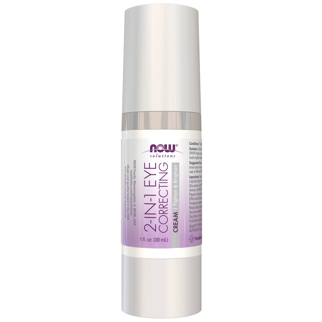 NOW Solutions 2 in 1 Eye Correcting Cream - 30ml