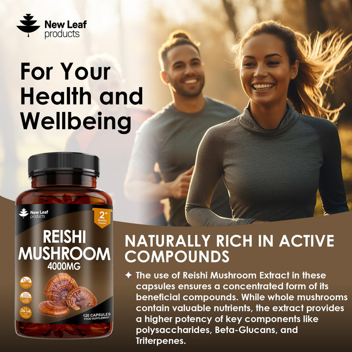 New Leaf Reishi Mushroom - 120 Capsules