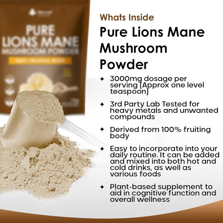 New Leaf Lions Mane Mushroom Powder - 150g