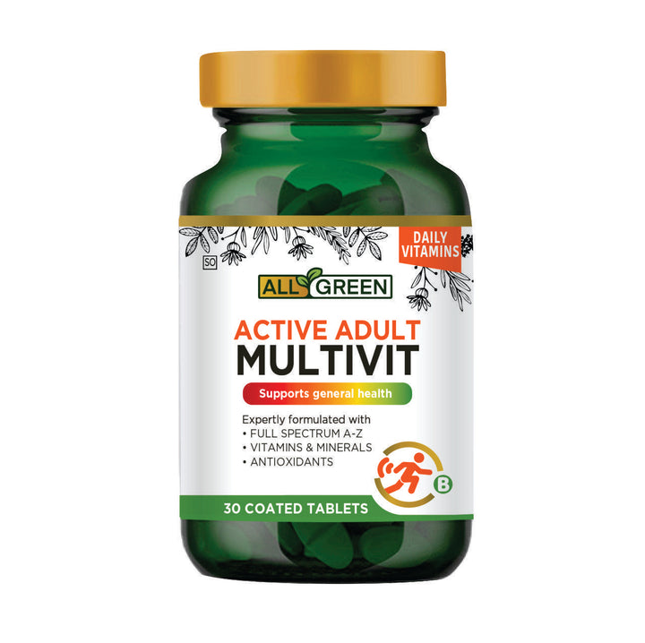 All Green Active Adult Multivit 30 Tablets