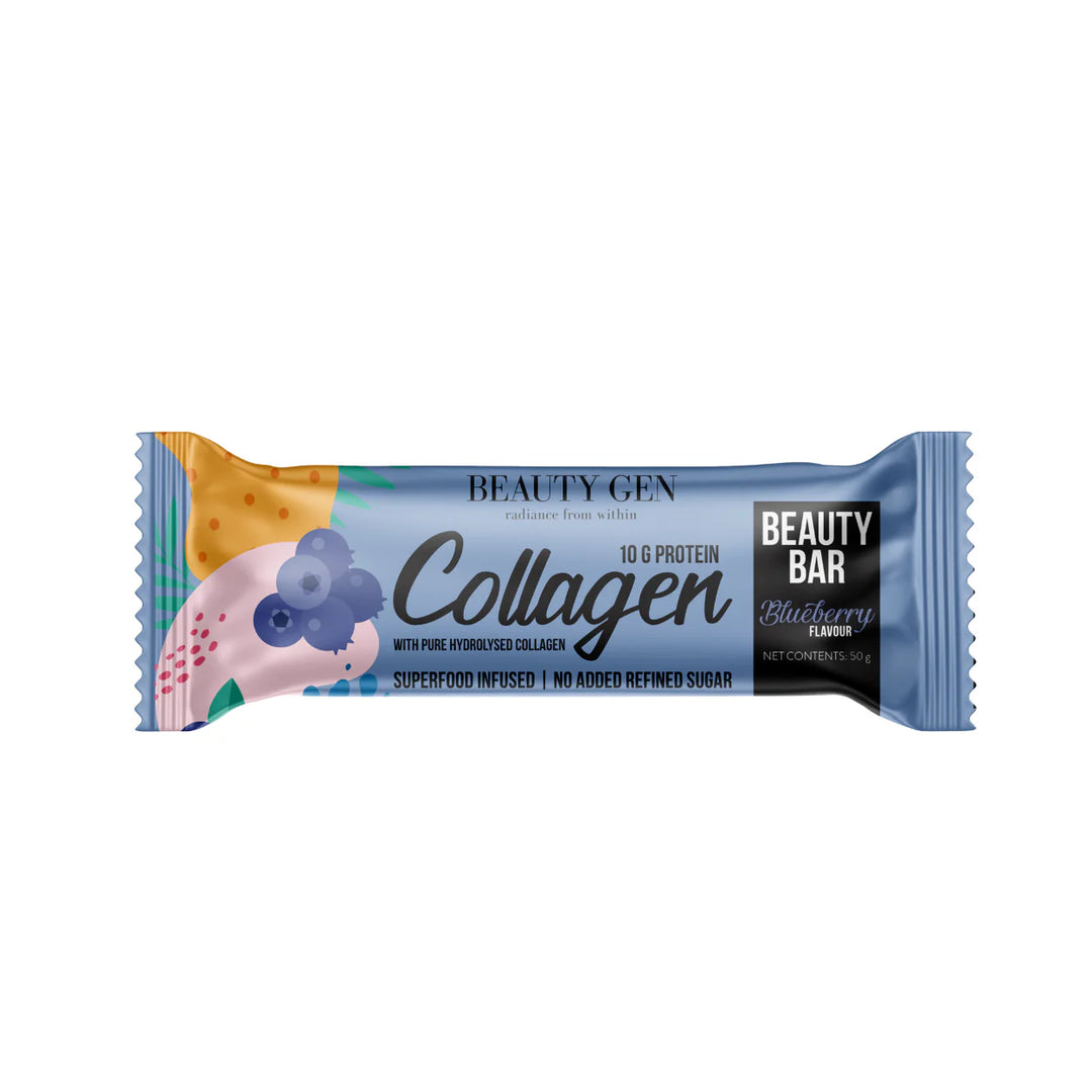 Beauty Gen® Collagen Beauty Protein Bar | Blueberry - 12 Bars Box