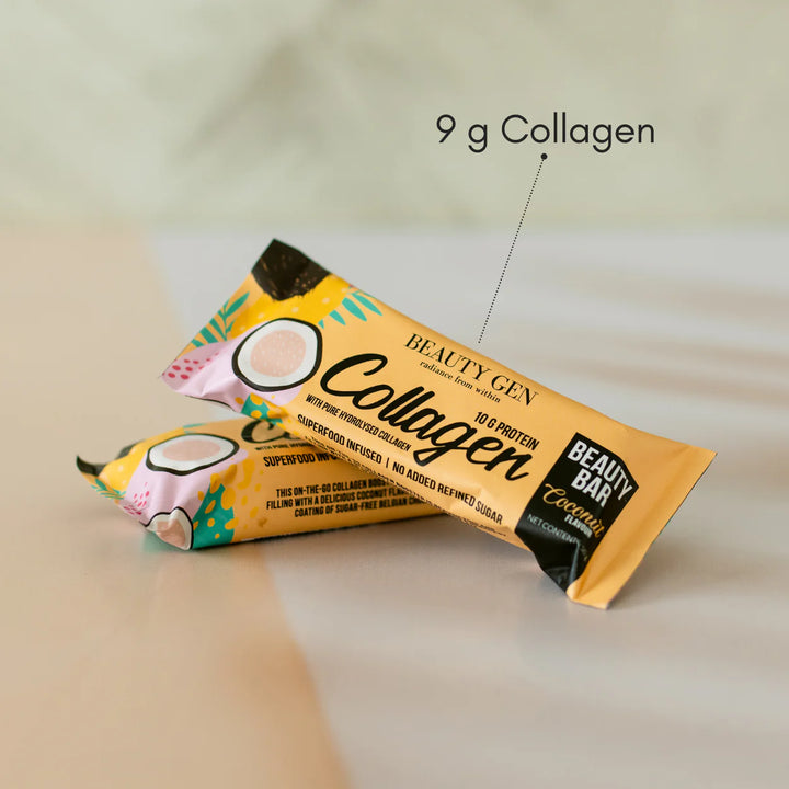 Beauty Gen® Collagen Beauty Protein Bar | Coconut - 12 Bars Box