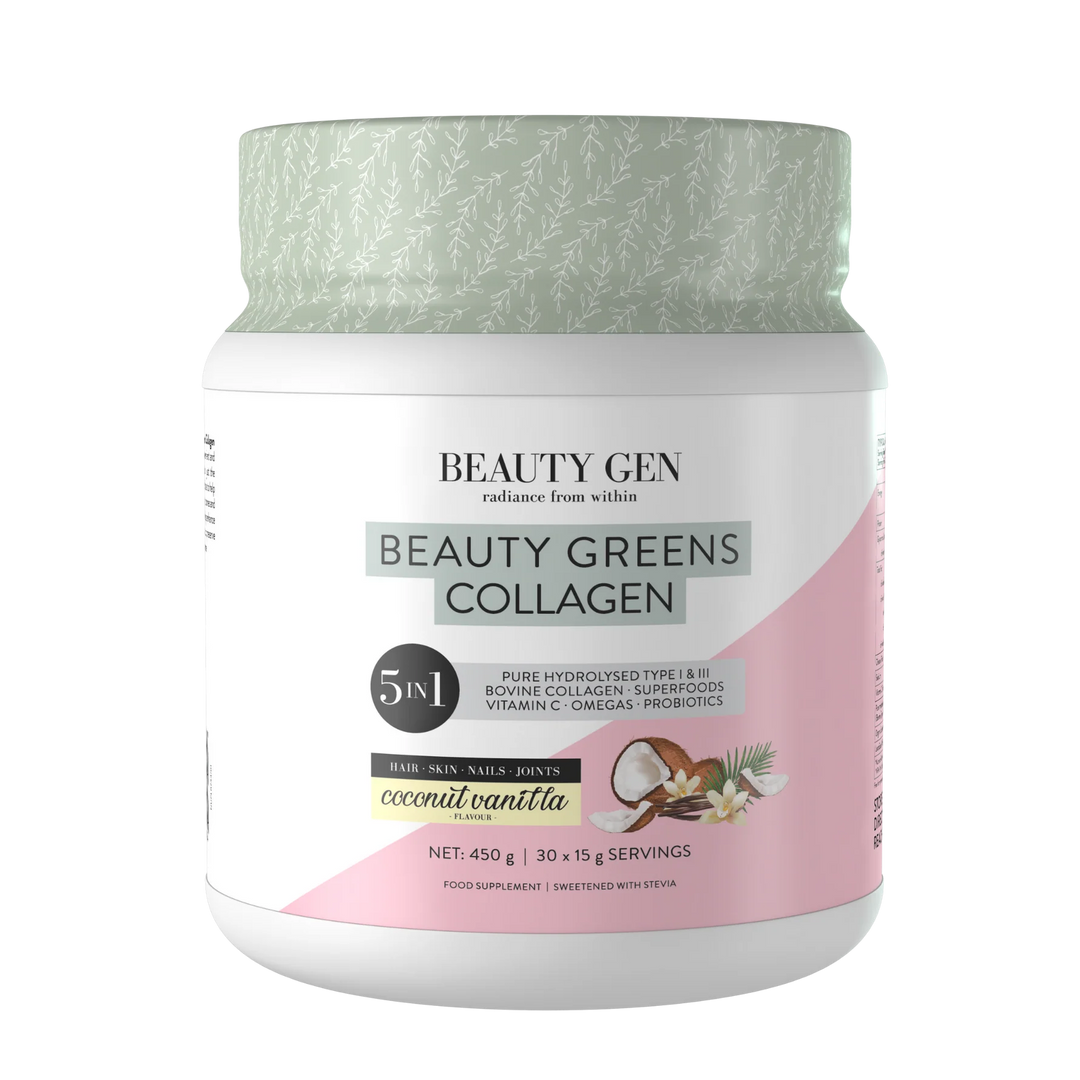 Beauty Gen® Beauty Greens® Collagen | Coconut Vanilla - 450g