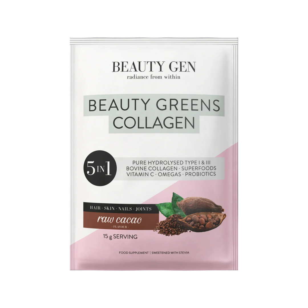 Beauty Gen® Beauty Greens® Collagen | Raw Cacao - 20 Sachets