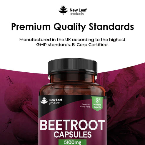 New Leaf Beetroot - 180 Capsules with Black Pepper