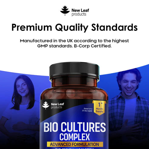New Leaf Bio Cultures - Probiotic 80B & 20 Strains - 60 Capsules