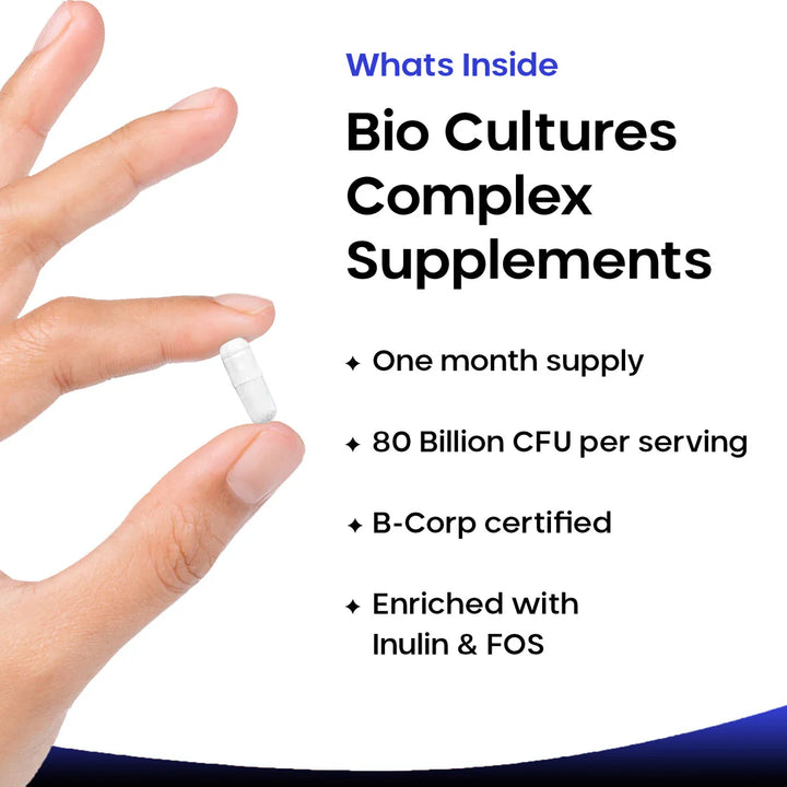New Leaf Bio Cultures - Probiotic 80B & 20 Strains - 60 Capsules