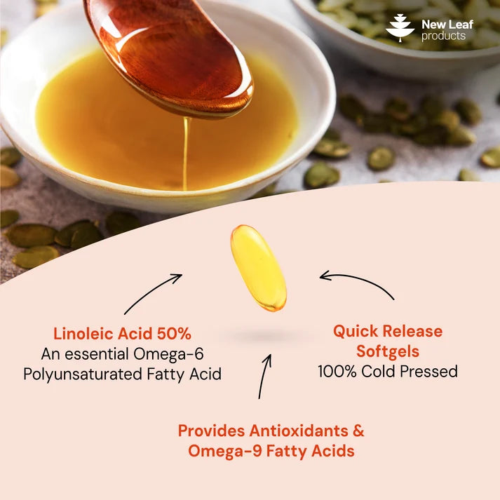 New Leaf Pumpkin Seed Oil – 180 Softgels