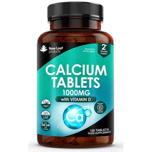 New Leaf Calcium with Vitamin D - 120 Tablets