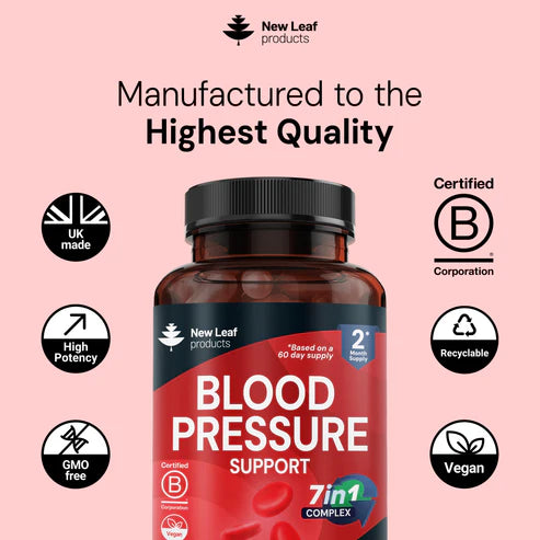 New Leaf Blood Pressure Support 7-in-1 - 120 Capsules