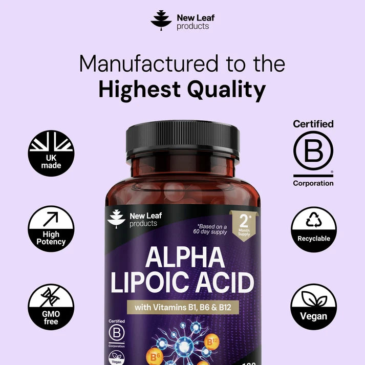 New Leaf Alpha Lipoic Acid (ALA) Complex – 120 Capsules