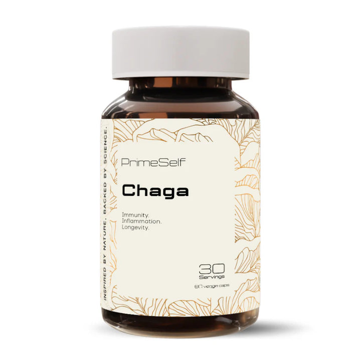 PrimeSelf Organic Chaga Mushroom - 60 Capsules