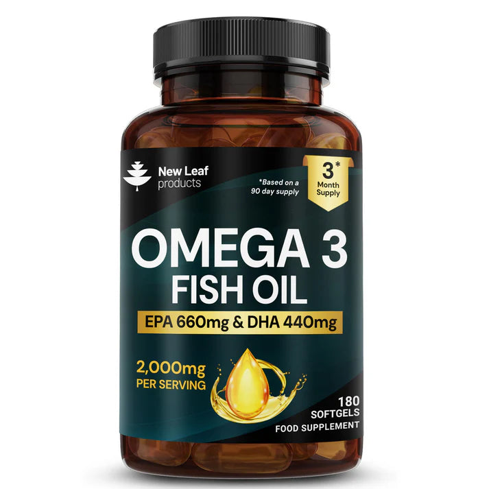 New Leaf Omega-3 Fish Oil 660/440 EPA DHA - 180 Softgels
