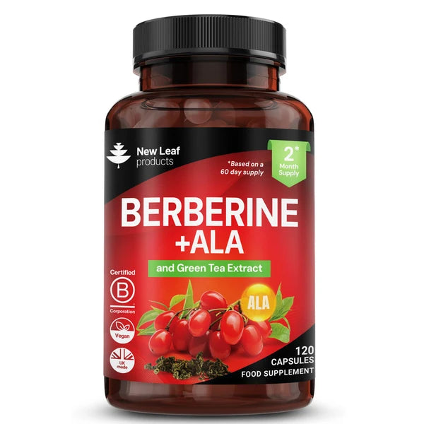 New Leaf Berberine with ALA and Green Tea Extract - 120 Capsules