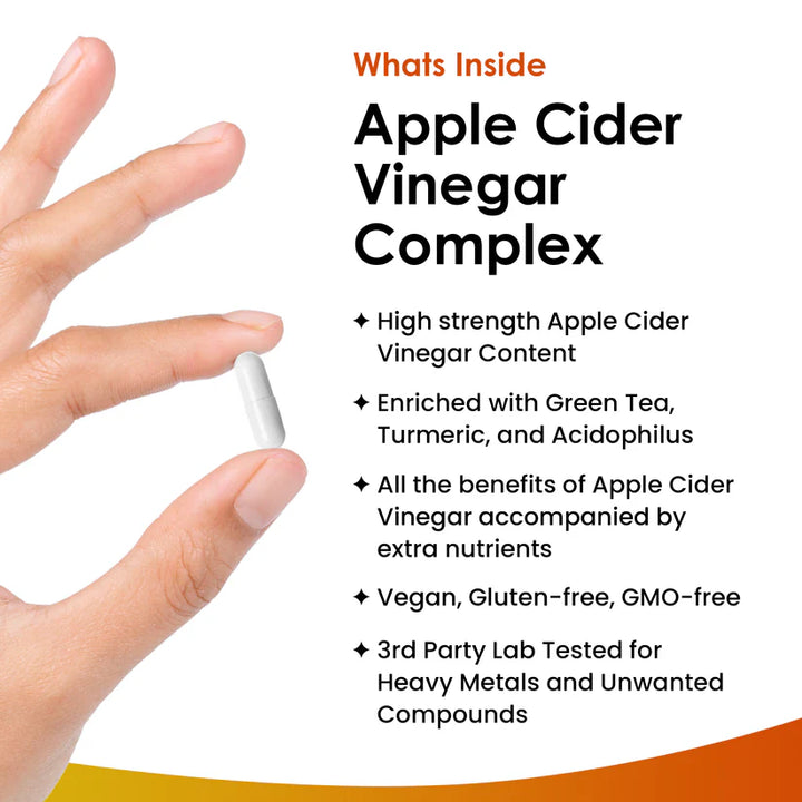 New Leaf Apple Cider Vinegar Complex High Strength - 180 Capsules