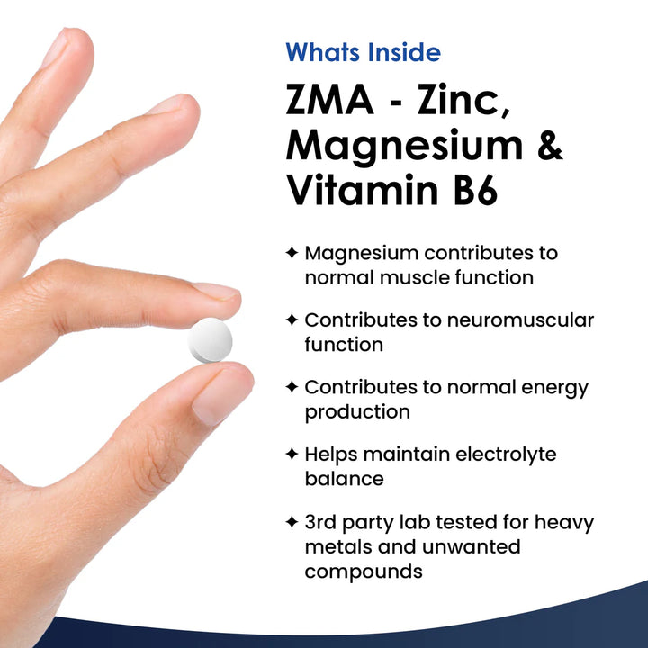 New Leaf ZMA - Zinc, Magnesium & Vitamin B6 - 180 Tablets
