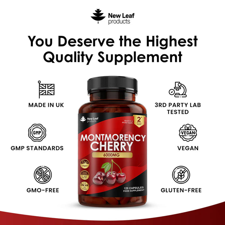 New Leaf Montmorency Cherry - 120 Capsules