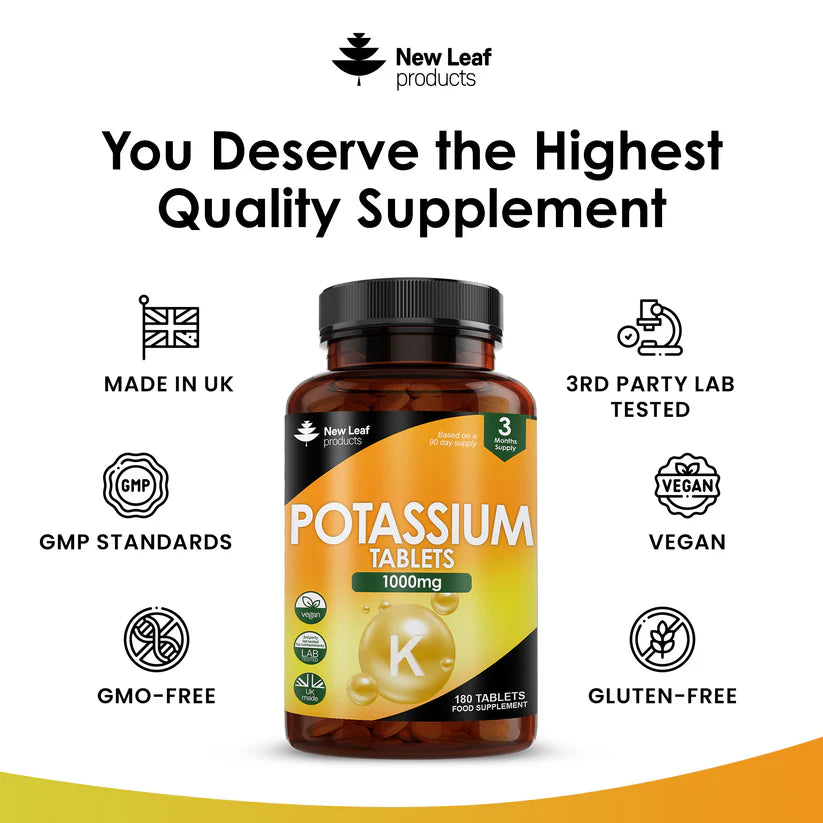 New Leaf Potassium - 180 Tablets