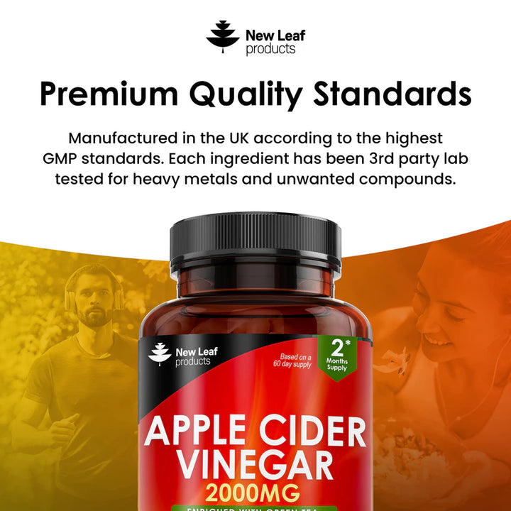 New Leaf Apple Cider Vinegar Complex High Strength - 180 Capsules