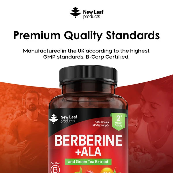 New Leaf Berberine with ALA and Green Tea Extract - 120 Capsules