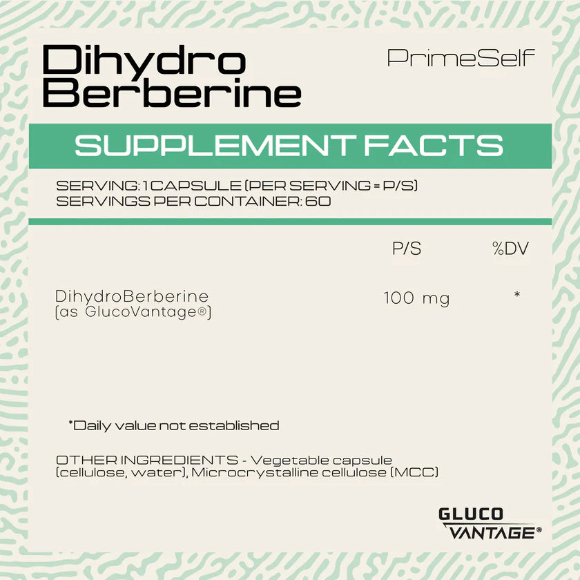 PrimeSelf Dihydro Berberine - 60 Capsules