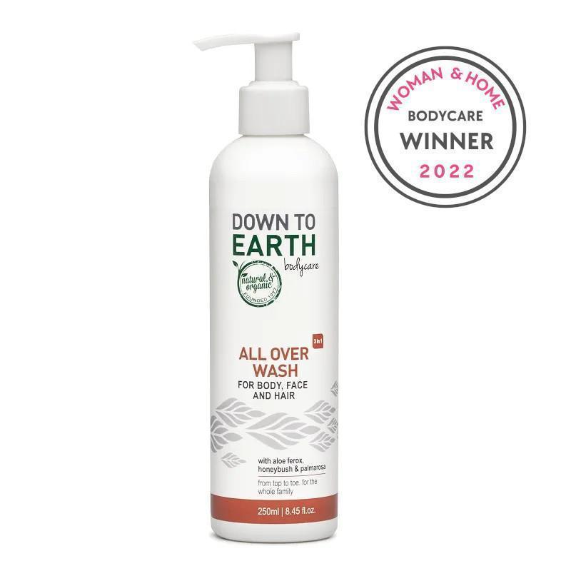 Down to Earth All Over Wash for Body, Face & Hair 250ml