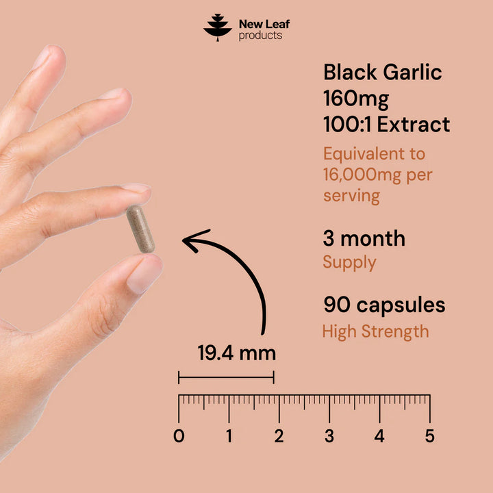 New Leaf Black Garlic - 180 Capsules