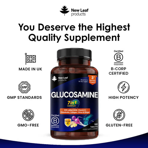 New Leaf Glucosamine 7 in 1 Complex - 180 Tablets