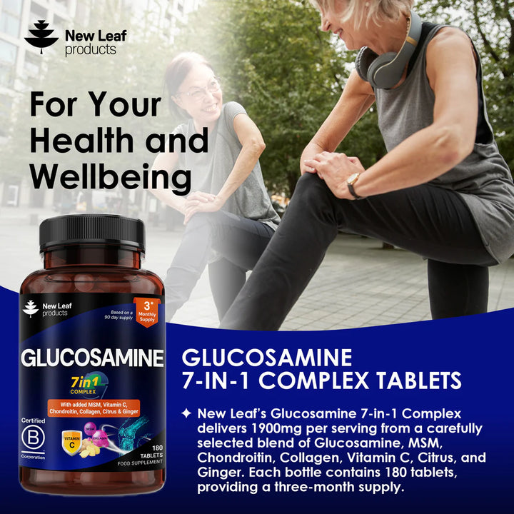 New Leaf Glucosamine 7 in 1 Complex - 180 Tablets