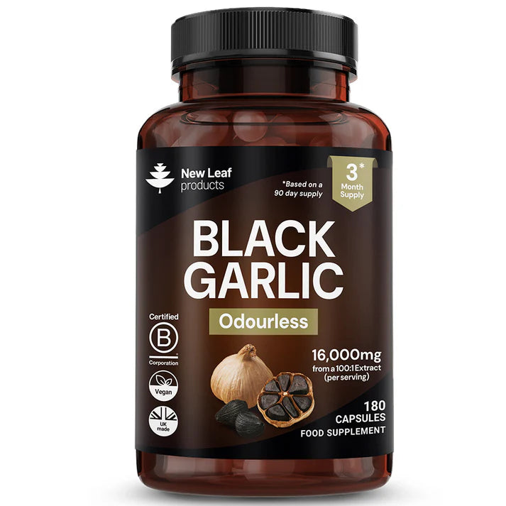New Leaf Black Garlic - 180 Capsules