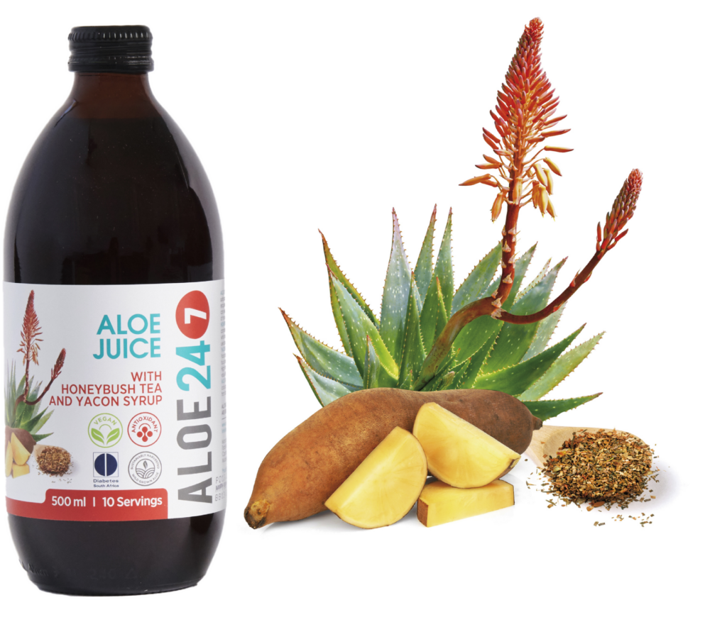 Aloe 24/7 Juice - Honeybush Tea and Yacon Syrup - 500ml