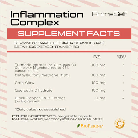 PrimeSelf Inflammation Complex - 60 Capsules