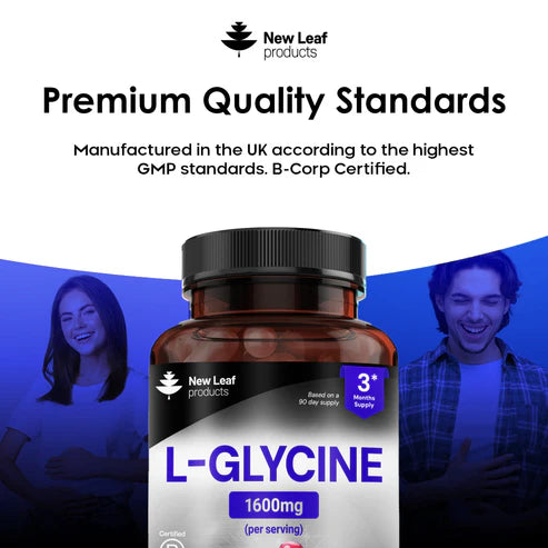 New Leaf L-Glycine - 180 Capsules
