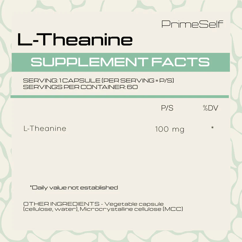 PrimeSelf L-Theanine - 60 Capsules