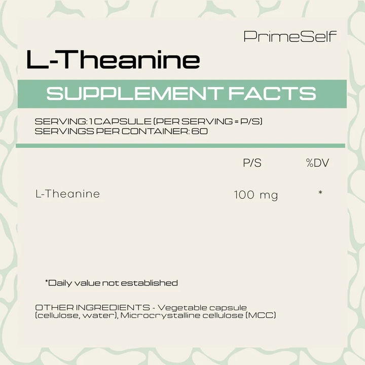 PrimeSelf L-Theanine - 60 Capsules