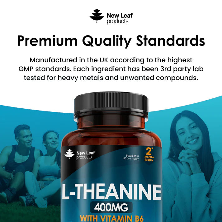 New Leaf L-Theanine Enriched with Vitamin B6 - 120 Capsules