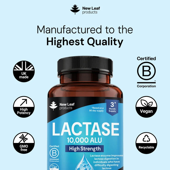 New Leaf Lactase – 180 Tablets