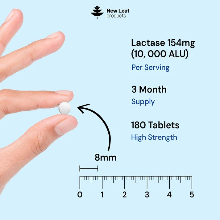 New Leaf Lactase – 180 Tablets