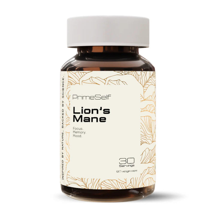 PrimeSelf Organic Lion's Mane Mushroom - 60 Capsules