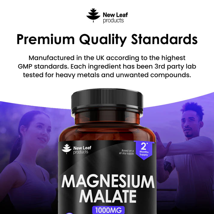 New Leaf Magnesium Malate - 120 Capsules