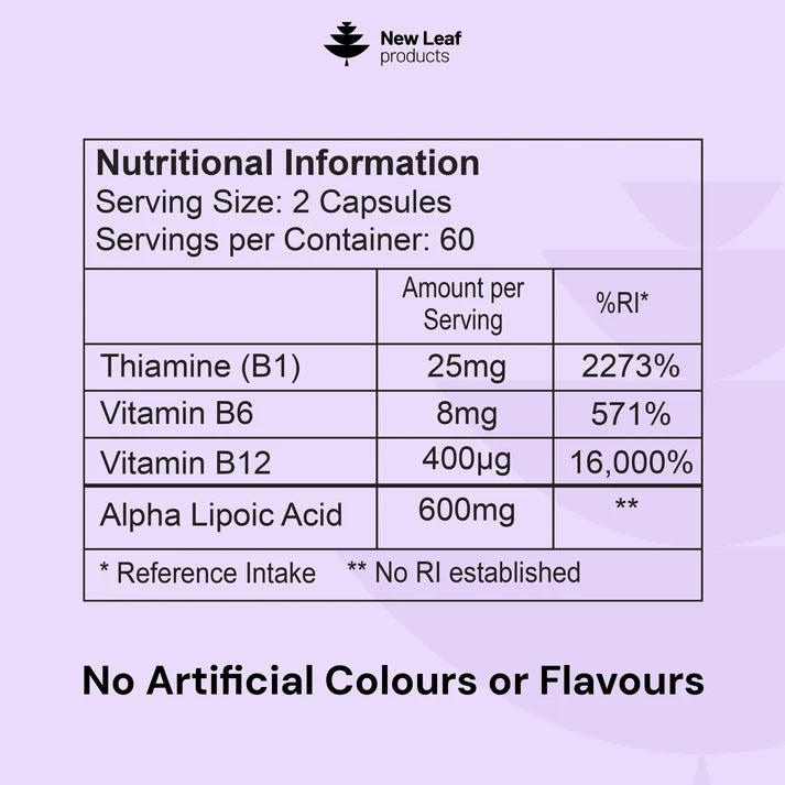 New Leaf Alpha Lipoic Acid (ALA) Complex – 120 Capsules
