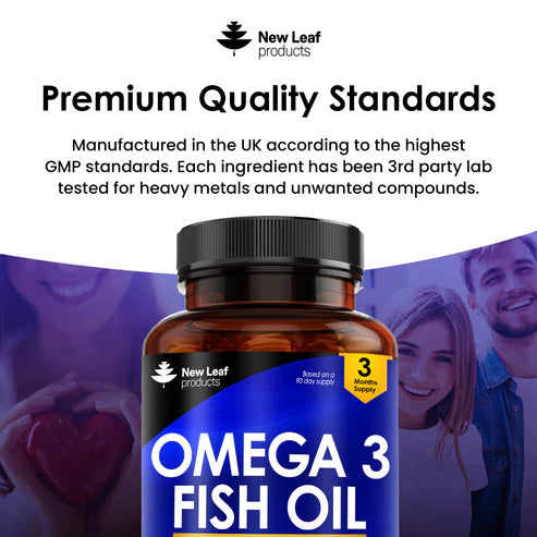 New Leaf Omega 3 Fish Oil - 180 Softgels